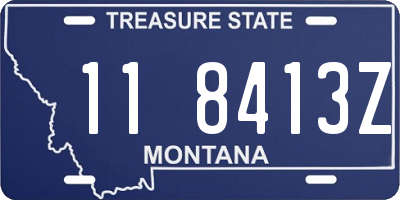 MT license plate 118413Z