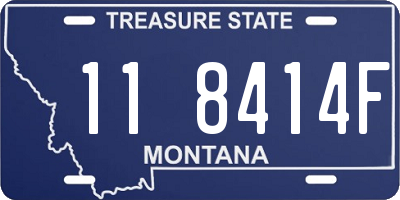 MT license plate 118414F