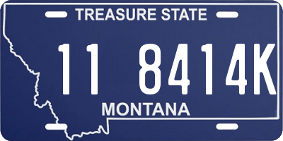MT license plate 118414K