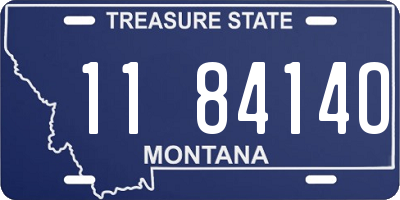 MT license plate 118414O