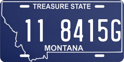MT license plate 118415G