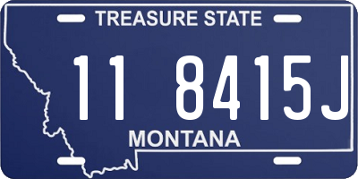 MT license plate 118415J
