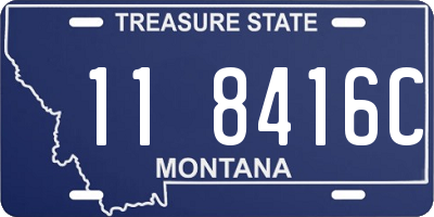MT license plate 118416C