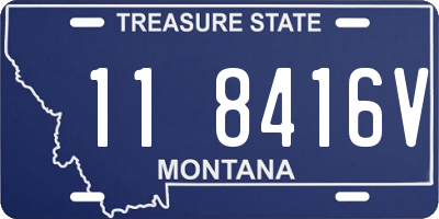 MT license plate 118416V