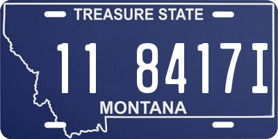 MT license plate 118417I