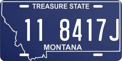 MT license plate 118417J