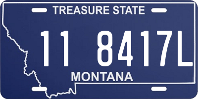 MT license plate 118417L