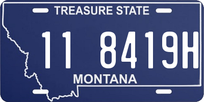 MT license plate 118419H
