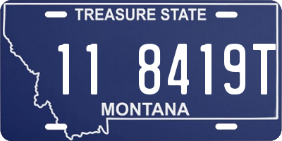 MT license plate 118419T