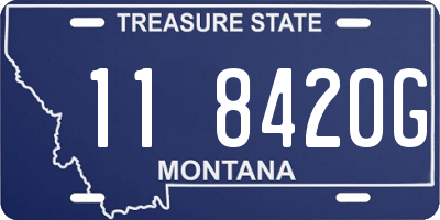 MT license plate 118420G