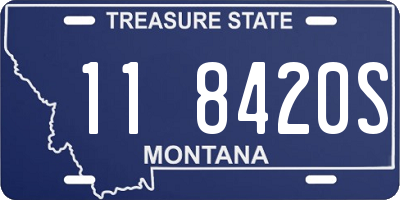 MT license plate 118420S