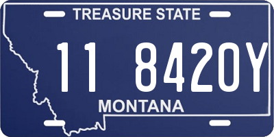 MT license plate 118420Y