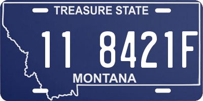 MT license plate 118421F