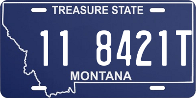MT license plate 118421T