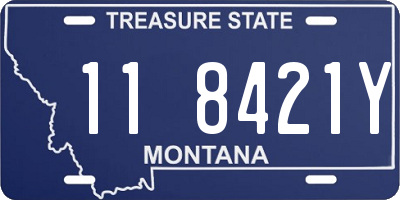 MT license plate 118421Y