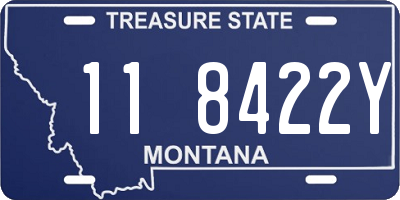 MT license plate 118422Y