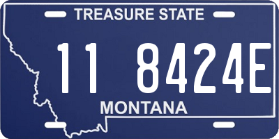 MT license plate 118424E