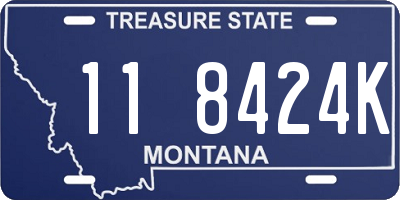 MT license plate 118424K