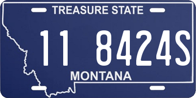 MT license plate 118424S