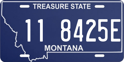 MT license plate 118425E
