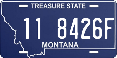 MT license plate 118426F
