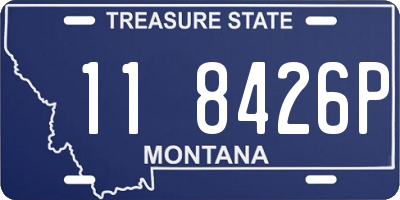 MT license plate 118426P