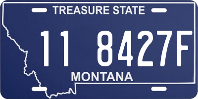 MT license plate 118427F