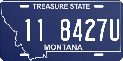 MT license plate 118427U