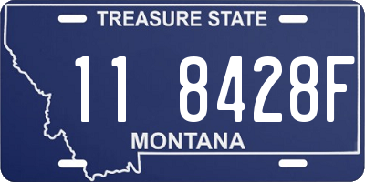 MT license plate 118428F