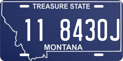 MT license plate 118430J