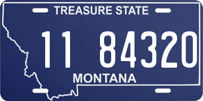 MT license plate 118432O