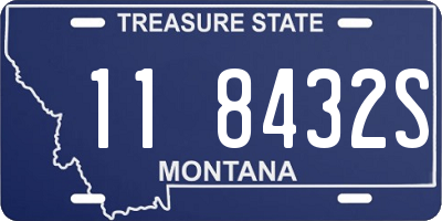 MT license plate 118432S