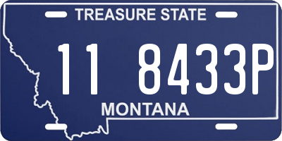 MT license plate 118433P