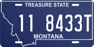 MT license plate 118433T