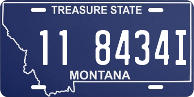MT license plate 118434I