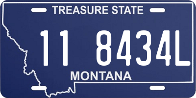 MT license plate 118434L