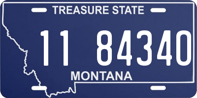 MT license plate 118434O