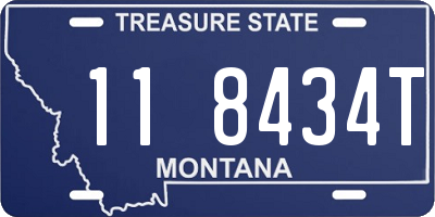MT license plate 118434T