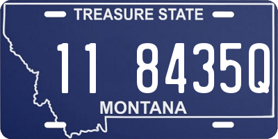 MT license plate 118435Q