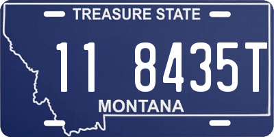 MT license plate 118435T