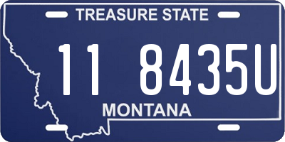 MT license plate 118435U