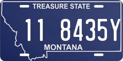 MT license plate 118435Y