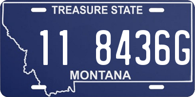 MT license plate 118436G