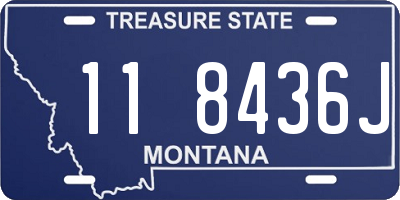 MT license plate 118436J