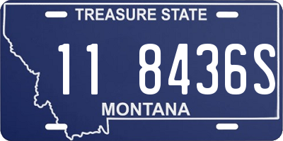 MT license plate 118436S