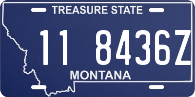 MT license plate 118436Z