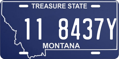 MT license plate 118437Y