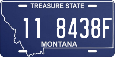 MT license plate 118438F