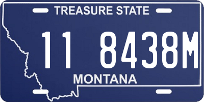 MT license plate 118438M