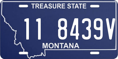 MT license plate 118439V